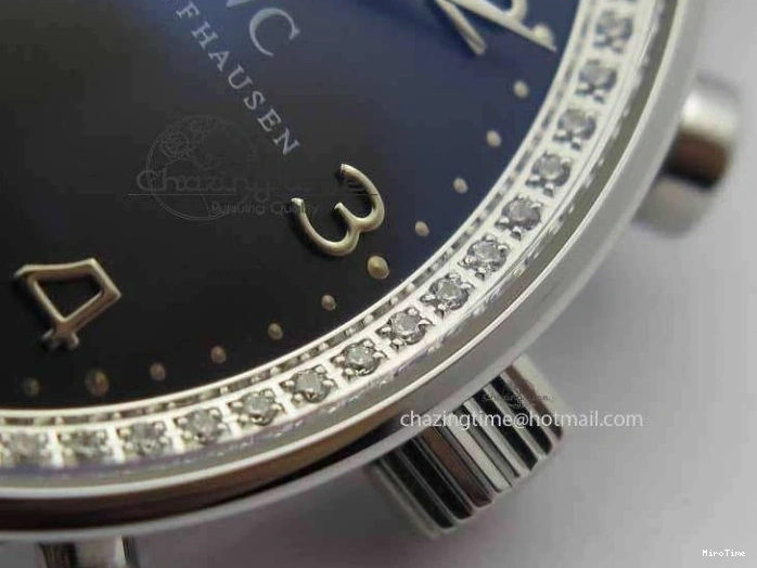 MIROTIME 0319 Unique Portuguese IW3714 Diam ZF V2 1:1 Best Edition Gray Dial On Brown Leather Strap A79350 (Slim Movement) 7250